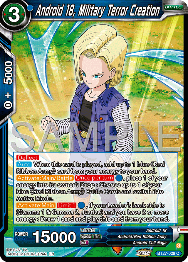 Android 18, Military Terror Creation - History of Z - Common - BT27-029