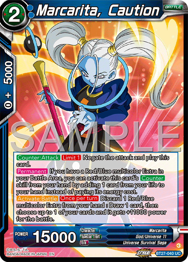 Marcarita, Caution - History of Z - Uncommon - BT27-040