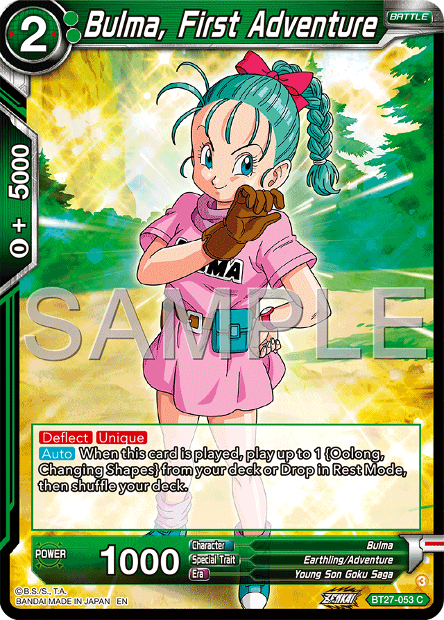 Bulma, First Adventure - History of Z - Common - BT27-053