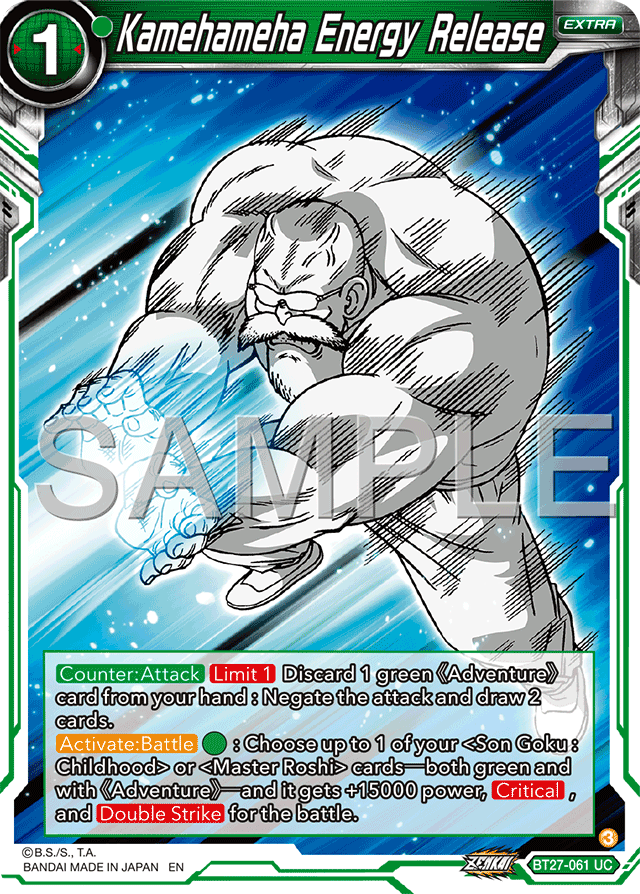 Kamehameha Energy Release - History of Z - Uncommon - BT27-061