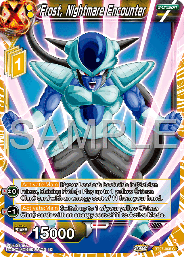 Frost, Nightmare Encounter - History of Z - Common - BT27-068