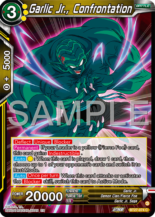 Garlic Jr., Confrontation - History of Z - Common - BT27-074