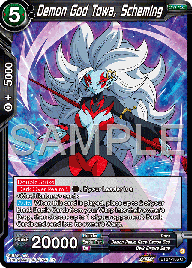 Demon God Towa, Scheming - History of Z - Common - BT27-106