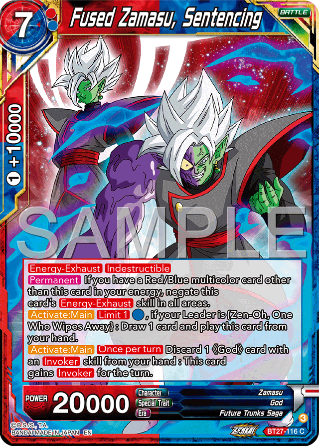Fused Zamasu, Sentencing - History of Z - Common - BT27-116