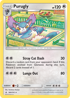 Purugly - SM - Unbroken Bonds - Rare - 160