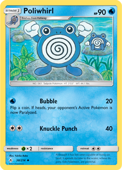 Poliwhirl - SM - Unbroken Bonds - Uncommon - 38