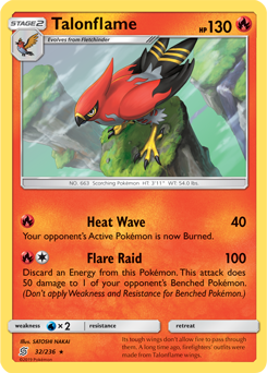 Talonflame - SM - Unified Minds - Rare - 32/236
