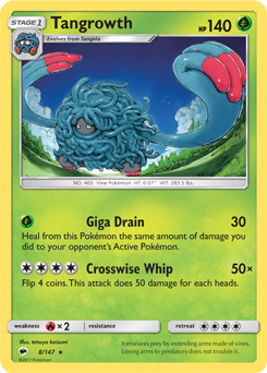 Tangrowth - SM - Burning Shadows - Rare - 8