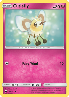 Cutiefly - SM - Burning Shadows - Common - 95