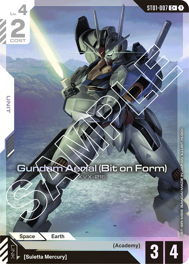 Gundam Aerial (Bit on Form) (C+) - Starter Deck 01: Heroic Beginnings - C+ - ST01-007