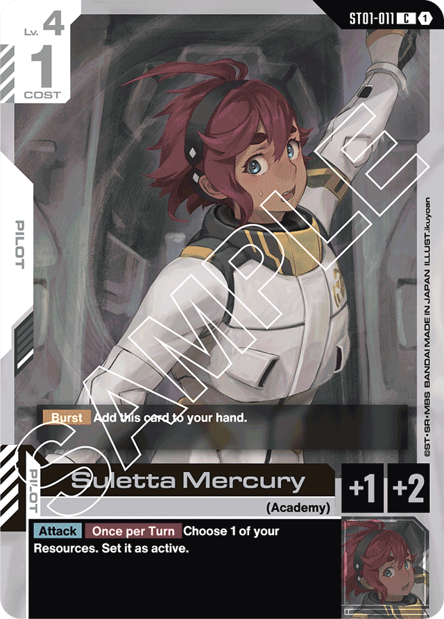 Suletta Mercury - Starter Deck 01: Heroic Beginnings - Common - ST01-011
