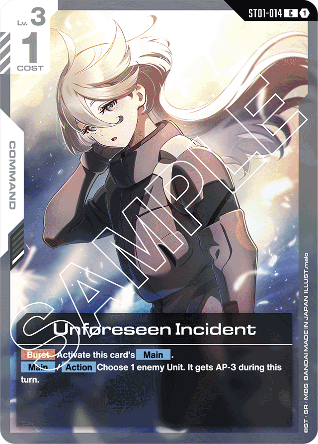Unforeseen Incident - Starter Deck 05: Iron Bloom - Common - ST01-014