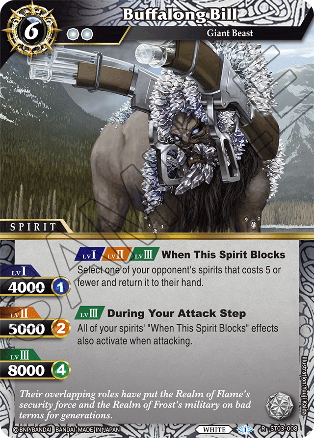 Buffalong Bill - Starter Deck 03: Aegis of the Machine - Rare - ST03-008