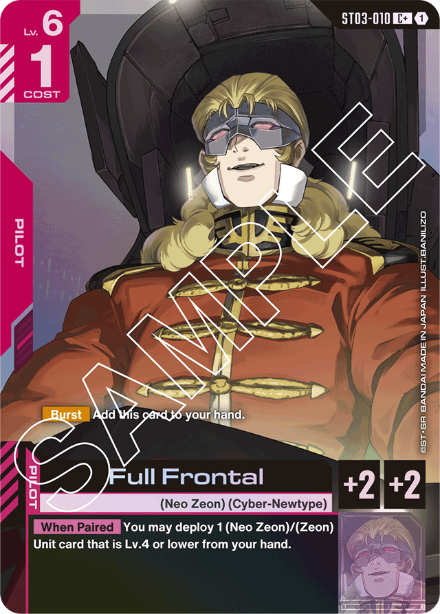 Full Frontal (C+) - Starter Deck 03: Zeon's Rush - C+ - ST03-010