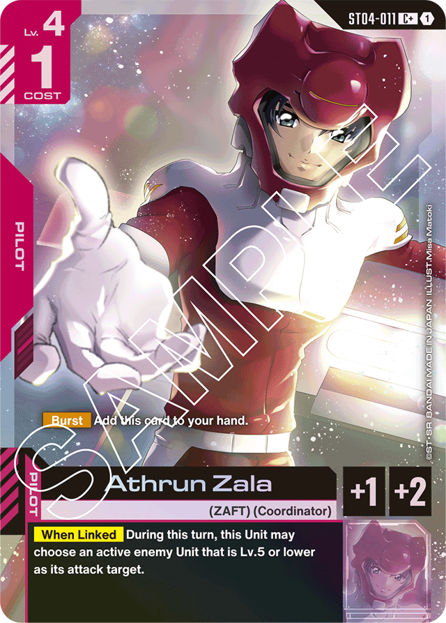 Athrun Zala (C+) - Starter Deck 04: SEED Strike - C+ - ST04-011