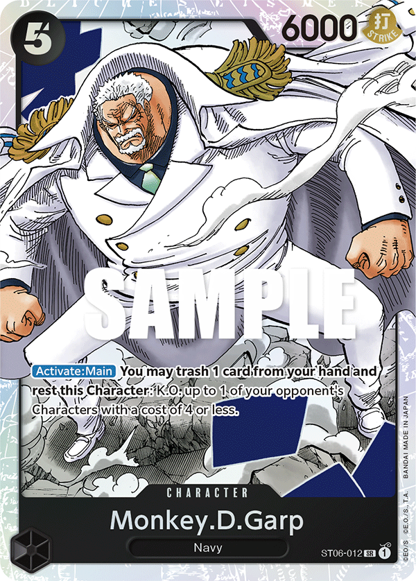 Monkey.D.Garp - Starter Deck 6: Absolute Justice - SR - ST06-012