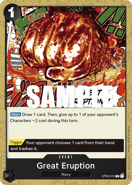 Great Eruption - Starter Deck 6: Absolute Justice - C - ST06-015