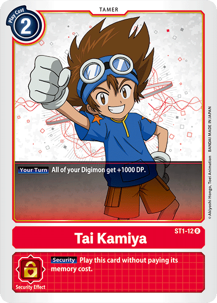 Tai Kamiya - Starter Deck 01: Gaia Red - Rare - ST1-12 R