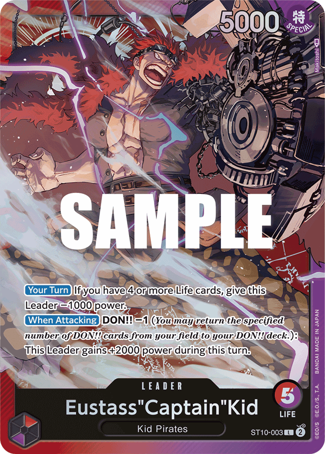 Eustass"Captain"Kid (003) - Ultra Deck: The Three Captains - L - ST10-003