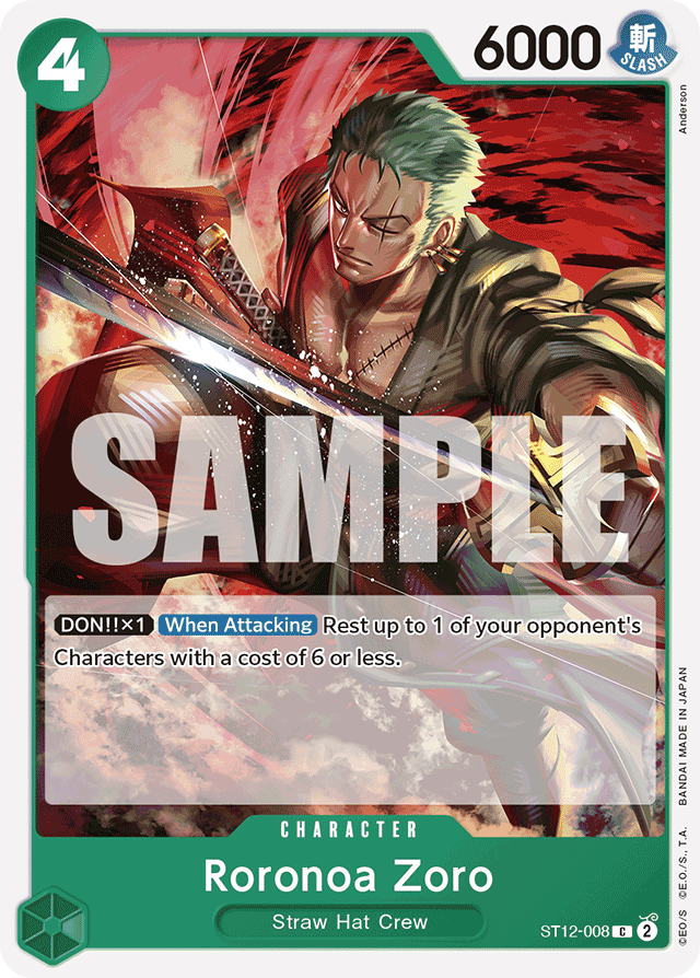 Roronoa Zoro - Starter Deck 12: Zoro and Sanji - C - ST12-008