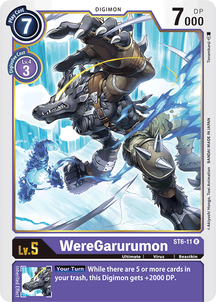 WereGarurumon - Starter Deck 06: Venomous Violet - Rare - ST6-11 R