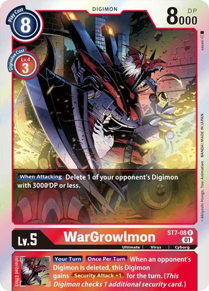WarGrowlmon - Starter Deck 07: Gallantmon - Rare - ST7-08 R