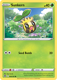 Sunkern - SWSH12: Silver Tempest - Common - 005/195