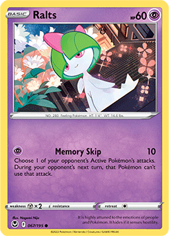 Ralts - SWSH12: Silver Tempest - Common - 067/195