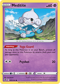 Meditite - SWSH12: Silver Tempest - Common - 072/195
