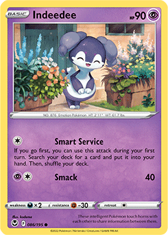 Indeedee - SWSH12: Silver Tempest - Common - 086/195