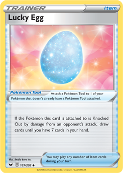 Lucky Egg - SWSH01: Sword & Shield Base Set - Uncommon - 167/202