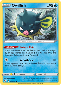 Qwilfish - SWSH01: Sword & Shield Base Set - Uncommon - 051/202