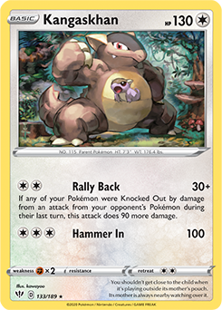 Kangaskhan - SWSH03: Darkness Ablaze - Holo Rare - 133/189