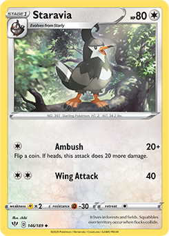 Staravia - SWSH03: Darkness Ablaze - Uncommon - 146/189