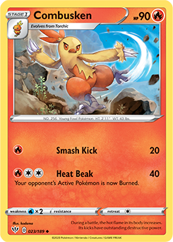 Combusken - SWSH03: Darkness Ablaze - Uncommon - 023/189