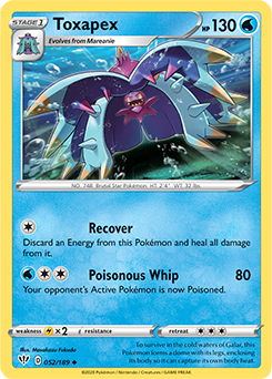 Toxapex - SWSH03: Darkness Ablaze - Uncommon - 052/189