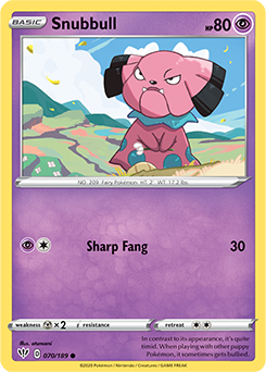 Snubbull - SWSH03: Darkness Ablaze - Common - 070/189