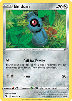 Beldum - SWSH04: Vivid Voltage - Common - 116/185
