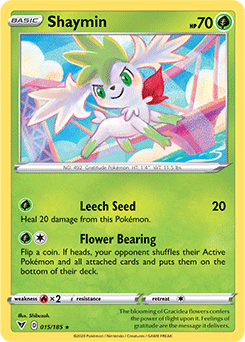 Shaymin - SWSH04: Vivid Voltage - Holo Rare - 015/185