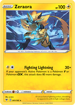 Zeraora - SWSH04: Vivid Voltage - Holo Rare - 061/185
