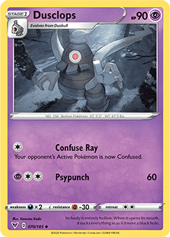 Dusclops - SWSH04: Vivid Voltage - Uncommon - 070/185