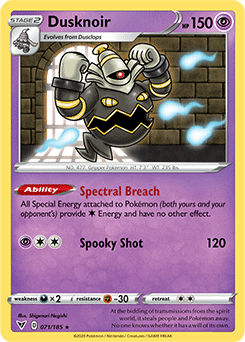 Dusknoir - SWSH04: Vivid Voltage - Holo Rare - 071/185