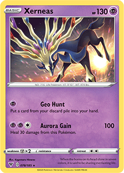 Xerneas - SWSH04: Vivid Voltage - Holo Rare - 078/185