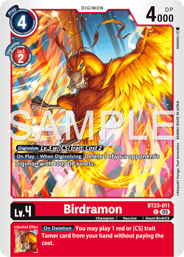 Birdramon - Hackers' Slumber - Common - BT23-011 C
