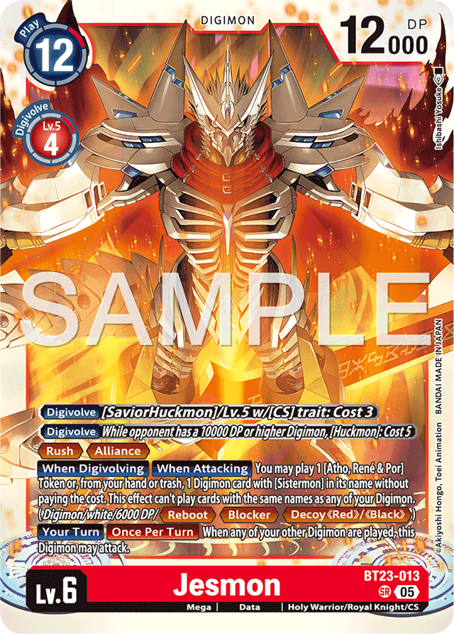 Jesmon - Hackers' Slumber - Super Rare - BT23-013 SR