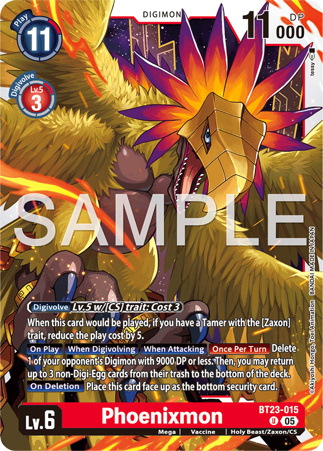 Phoenixmon - Hackers' Slumber - Uncommon - BT23-015 U