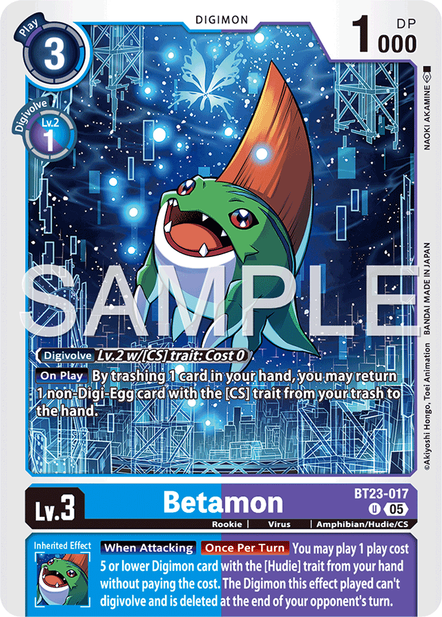 Betamon - Hackers' Slumber - Uncommon - BT23-017 U