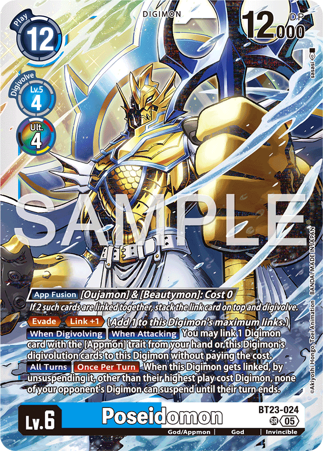 Poseidomon - Hackers' Slumber - Super Rare - BT23-024