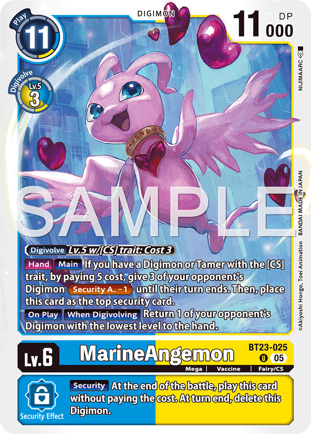MarineAngemon - Hackers' Slumber - Uncommon - BT23-025 U