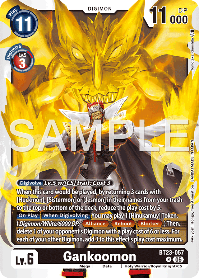 Gankoomon - Hackers' Slumber - Rare - BT23-057 R